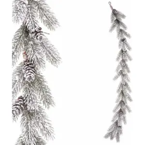 Produkt Autronic Girlanda, vánoční ojíněná dekorace se šiškami VP2039