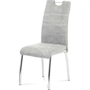 Produkt Autronic Jídelní židle HC-486 SIL3 - látka stříbrná COWBOY / chrom