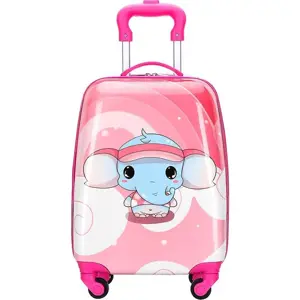 Produkt bHome Dětský cestovní kufr Sloník růžový 29l KFBH1388