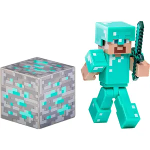 bHome Figurka Minecraft Diamantový Steve s příslušenstvím FIBH1693