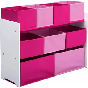 Produkt bHome Organizér na hračky bílo-růžový UBBH0573