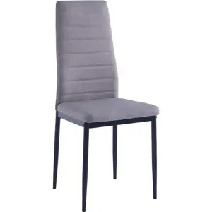 Casarredo Jídelní čalouněná židle HRON 4 černá/šedá