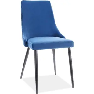 Produkt Casarredo Jídelní čalouněná židle NOPI velvet granátově modrá/černá mat