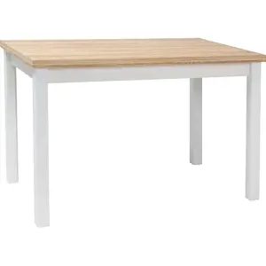 Casarredo Jídelní stůl ADAM 100x60 dub/bílá mat