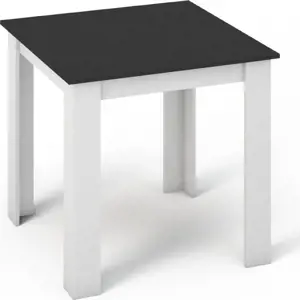 Casarredo Jídelní stůl MANGA 80x80 bílá/černá