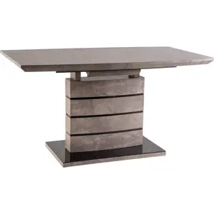 Casarredo Jídelní stůl rozkládací LEONARDO 140x80 - beton/černá