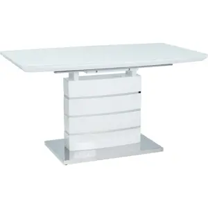 Produkt Casarredo Jídelní stůl rozkládací LEONARDO 140x80 - bílá/nerez