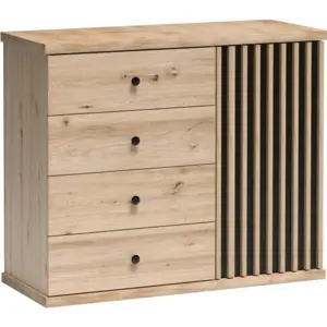 Produkt Casarredo Komoda 1D4S BARBUS dub artisan/černá