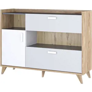 Produkt Casarredo Komoda MOYA 1D2S dub castello/šedá/bílá