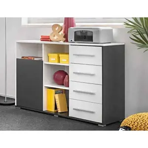 Produkt Casarredo Komoda SUN 1D4S šedá/bílá