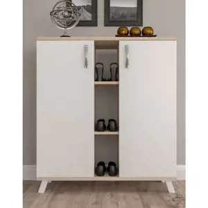 Produkt Casarredo MEDFORD skříňka na boty, dub Sonoma/bílá