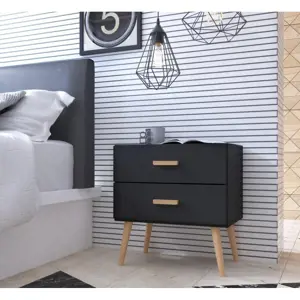 Produkt Casarredo Noční stolek KINGSTON 2 černá