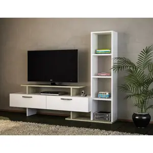 Produkt Casarredo Televizní stolek s regálem MELROSE bílá/cordoba