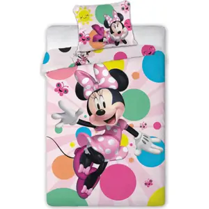 Faro Dětské povlečení Myška Minnie s motýlky 140x POFA1795