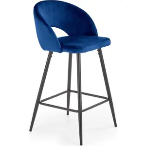 Produkt Halmar Barová židle H96 - modrá