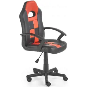 Produkt Halmar Dětská židle STORM - černá/červená