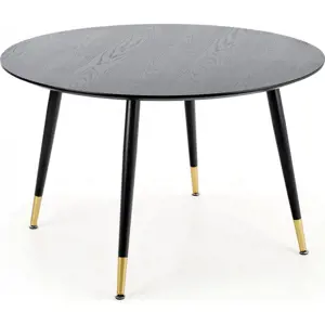 Produkt Halmar Jídelní stůl EMBOS - černá/zlatá