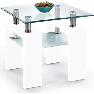 Produkt Halmar Konferenční stolek Diana H kwadrat, bílý lak