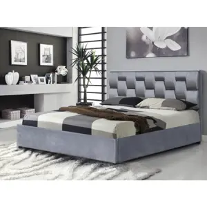 Produkt Halmar Manželská postel ANNABEL 160x200 cm - šedá