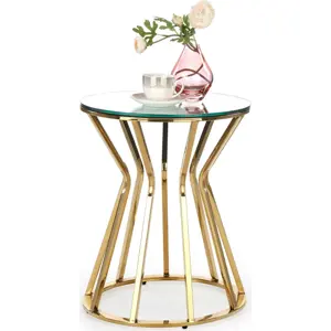 Produkt Halmar Odkládací stolek AFINA S - /zlatý kov