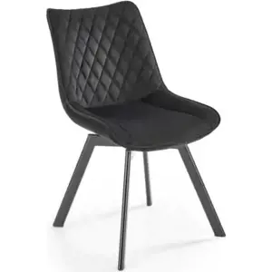 Halmar Otočná jídelní židle K520 - černá