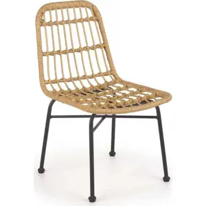 Produkt Halmar Židle K401 - umělý ratan/černá