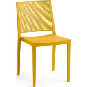 Rojaplast Židle GRID - hořčicově žlutá