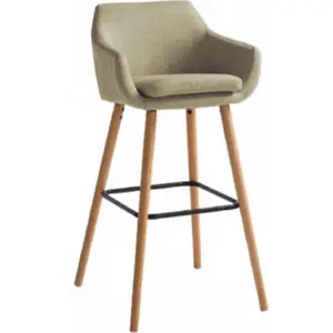 Produkt Tempo Kondela Barová židle Tahira, béžová látka / buk + kupón KONDELA10 na okamžitou slevu 3% (kupón uplatníte v košíku)