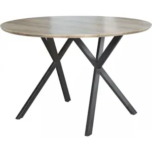 Tempo Kondela Jídelní stůl AKTON - dub šedý/černá + kupón KONDELA10 na okamžitou slevu 3% (kupón uplatníte v košíku)