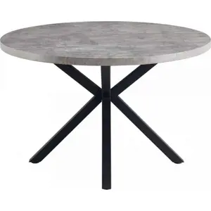 Produkt Tempo Kondela Jídelní stůl MEDOR beton/černá + kupón KONDELA10 na okamžitou slevu 3% (kupón uplatníte v košíku)