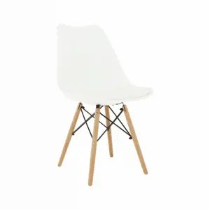 Produkt Tempo Kondela Jídelní židle Kemal NEW - bílá / buk + kupón KONDELA10 na okamžitou slevu 3% (kupón uplatníte v košíku)