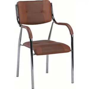 Tempo Kondela Konferenční židle ILHAM - hnědá + kupón KONDELA10 na okamžitou slevu 3% (kupón uplatníte v košíku)