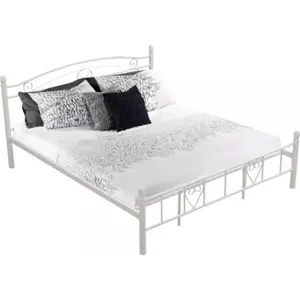 Produkt Tempo Kondela ová postel BRITA NEW - bílá + kupón KONDELA10 na okamžitou slevu 3% (kupón uplatníte v košíku)