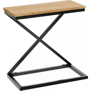Produkt Tempo Kondela Příruční / noční stolek APIA -dub / černá + kupón KONDELA10 na okamžitou slevu 3% (kupón uplatníte v košíku)