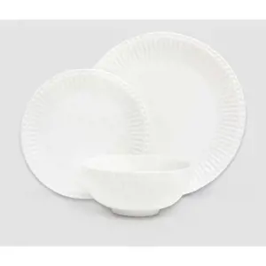 Produkt 12dílná sada bílého porcelánového nádobí Bonami Essentials Purita