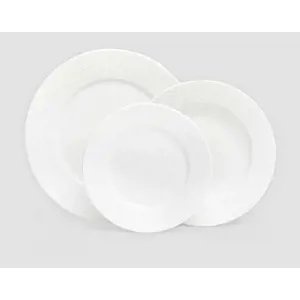 12dílná sada bílých porcelánových talířů Bonami Essentials Imperio