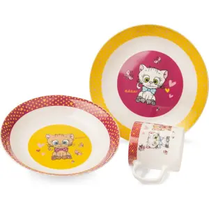 Produkt 3dílný dětský porcelánový jídelní set Orion Kittens