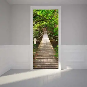 Produkt Adhezivní samolepka na dveře Ambiance Suspension Bridge, 83 x 204 cm