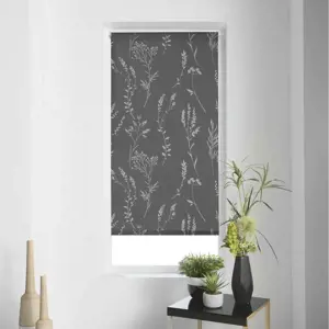 Antracitová textilní roleta 90x180 cm Forelista – douceur d'intérieur