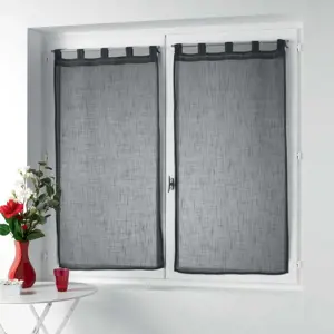 Produkt Antracitové záclony v sadě 2 ks 60x160 cm Zazy – douceur d'intérieur