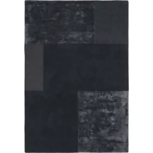 Antracitový koberec Asiatic Carpets Tate Tonal Textures, 120 x 170 cm