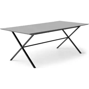 Antracitový rozkládací jídelní stůl 100x210 cm Meza – Hammel Furniture