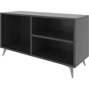 Antracitový TV stolek 100x54 cm Zisino – Kalune Design