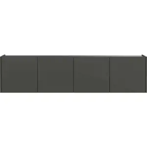 Antracitový TV stolek 183x45 cm Piana – Germania