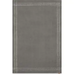 Antracitový vlněný koberec 120x180 cm Calisia M Grid Rim – Agnella
