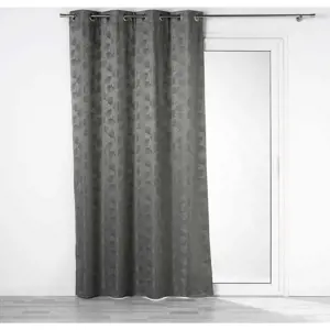 Produkt Antracitový zatemňovací závěs z žakáru 140x260 cm Lunella – douceur d'intérieur