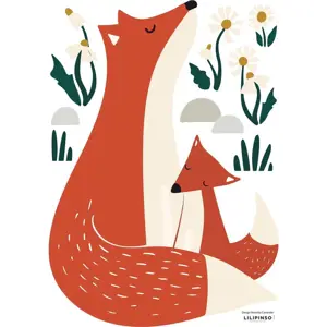 Arch samolepek 30x42 cm Fox Family – Lilipinso