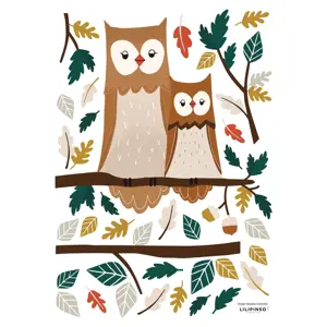 Arch samolepek 30x42 cm Owl Family – Lilipinso