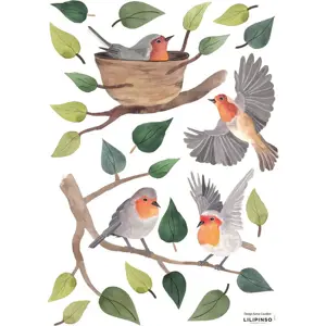 Arch samolepek 30x42 cm Robins Redbreast – Lilipinso