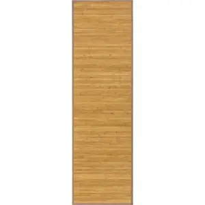 Bambusový koberec běhoun v přírodní barvě 60x200 cm – Casa Selección